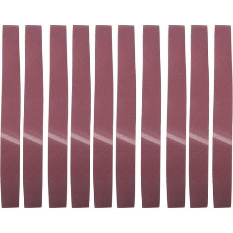 10 Pièces de Ponceuse à Bande de Ponçage à L'oxyde D'aluminium, 1220x50 mm en Aluminium GXK51-B Bandes de Ponçage à L'oxyde D'aluminium(120)