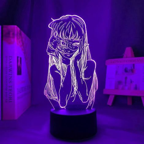 Lampe 3D Anime Collection Junji Ito Tomie pour la décoration de chambre, veilleuse, cadeau d'anniversaire, lampe LED de la collection manga Junji Ito (1/5)