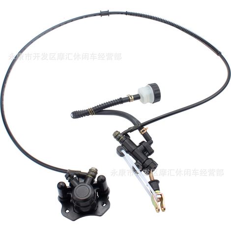 Dune off-road vehicle, four-wheel go-kart parts, 168CC ATV UTV rear foot brake assembly, caliper, upper and lower pumps (1/5)