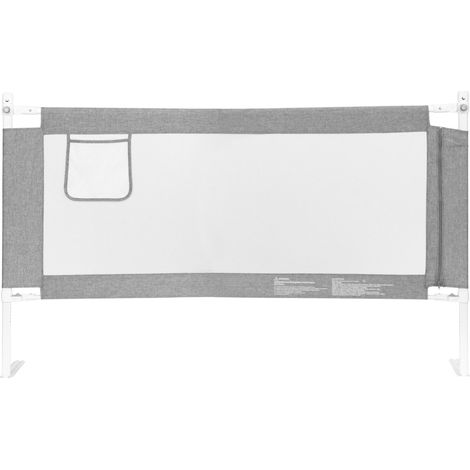 Barandilla de seguridad para cama EcoToys gris 180x61x25 cm (5905817006458) (1/5)