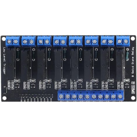 HYM281 8-Kanal-Halbleiterrelaismodul mit Treiber für niedrige Pegel und Sicherung (1/4)