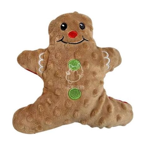 Jouet Chien Squeaker - Jouet Dentition En Peluche Forme D Homme En Pain D Epice - Pour Chiots Et Chiens Moyens - 1 Piece (1/5)