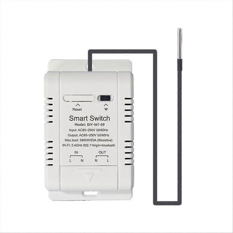 Ewelink Intelligenter Temperaturschalter 20A mit Temperatursensor