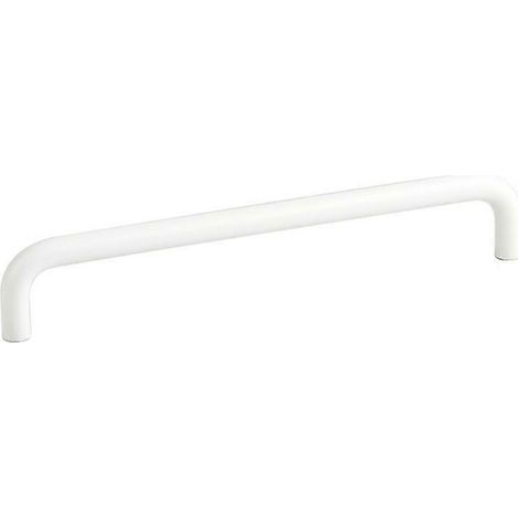 Poignées de porte en alliage d'aluminium avec vis de 22 mm, quincaillerie pour tiroirs de placard, poignées métalliques. Taille : Blanc, entraxe de 192 mm. (1/4)