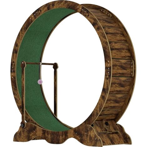 Ruota per gatti, design silenzioso, struttura robusta e sicura, colore marrone. (1/2)