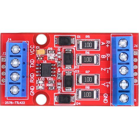 Módulo convertidor de nivel RS422 a TTL, placa de conversión de puerto serie UART bidireccional de 5 V (1/5)