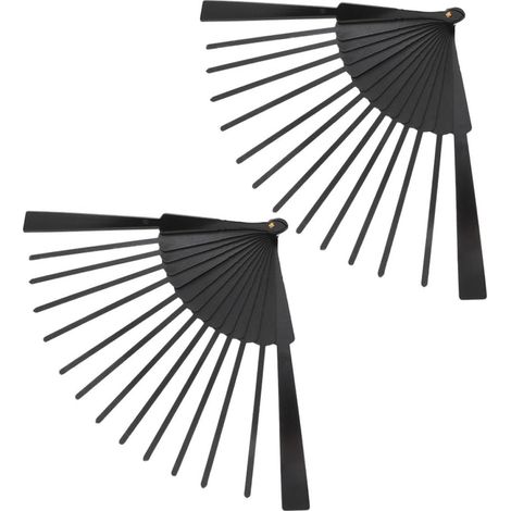 Cadres de Ventilateur Pliants en Bambou 2pcs Nervures Solides et Finition Lisse pour Décoration Maison et Fêtes Style Esthétique Orientale Élégante (1/5)