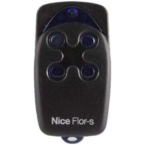 Nice – Télécommande émetteur mural 4 canaux 433.92 MHz – Alimentation 12V – Programmation autoapprentissage – Pour portails et garages - FLO4R-S