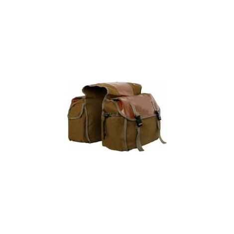 GABRIELLE Retro-Fahrradtasche, Gepäckträger, doppelte Rücksitztasche für Fahrrad, Motorrad (1/5)