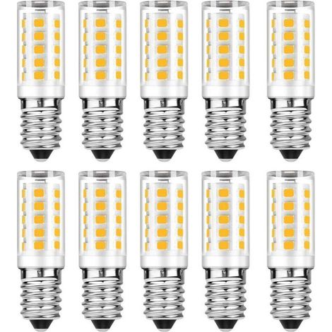 Lot de 10 Ampoule LED E14 - Blanc Chaud 3000K - 5W Equivaut à Ampoule Incandescente 50W - 500LM Non-Dimmable..