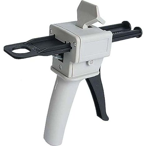 Epoxidharzpistole mit 50 ml Dosiervolumen, AB-Epoxidharz-Klebepistolengriff zum Mischen des Klebstoffs im Mischungsverhältnis 1:1 und 2:1 (Pistole) (1/4)