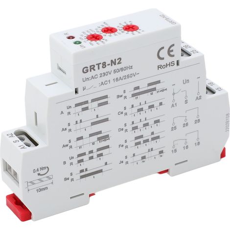 Relais temporisé multifonction étendu AC230V (1/5)