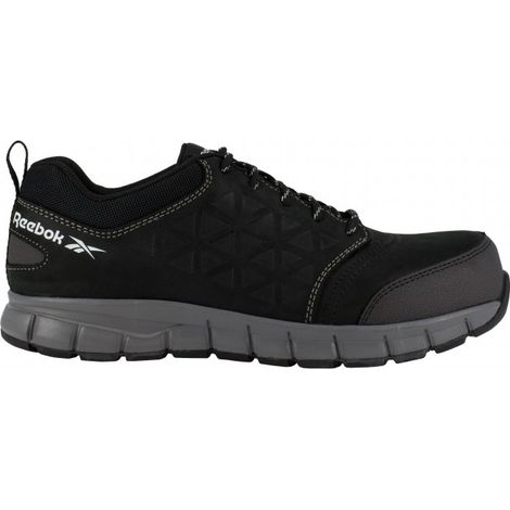 Reebok IB1036-1S3 chaussures de travail de se'curite' basses excel le'ge'res N.44 en nylon / cuir noir S3 avec embout en aluminium et re'sistant a' l'eau Nero 44 (1/5)