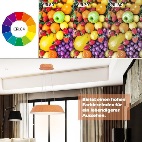 21w led deckenleuchte energiesparend deckenlampe mit holzmaserung metallrahmen natur