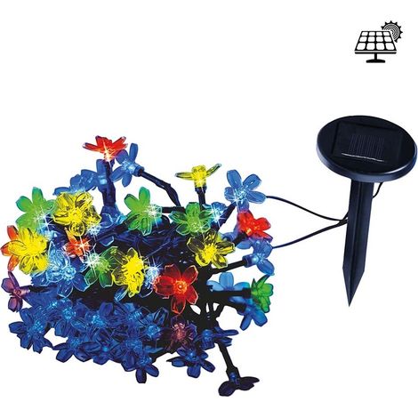 Guirlande lumineuse solaire Fleurs 35 LED