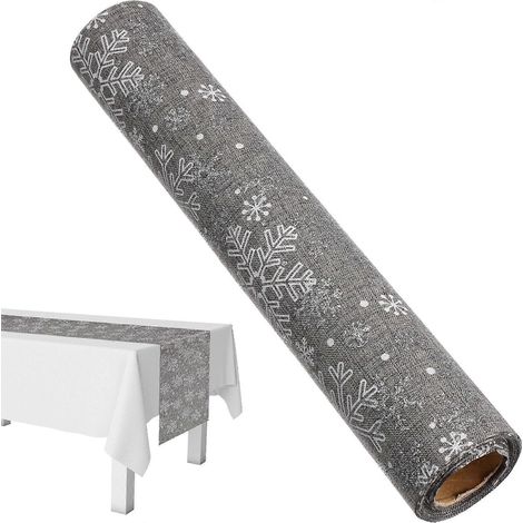 Chemin de table de Noël, nappe décorative avec motif imprimé (1/5)