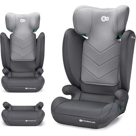 Kinderkraft I-Spark Siège Auto i-Size Groupe 2/3, 100-150 cm, 15-36 kg, R129, Gris