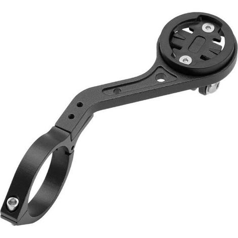 Soporte combinado extendido para ciclocomputador – Compatible con cámaras Garmin, Bryton, Cateye y GoPro (Negro) (1/2)