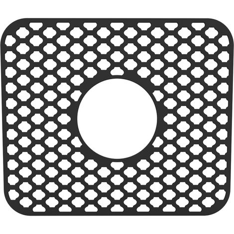 Tapis De Lavabo En Silicone - Protège Fond De Lavabo - Antidérapant Avec Pieds Surélevés - Pour Lavabos En Acier Inoxydable Ou Porcelaine - 34,5 X 29,5 Cm - 1 Pièce (1/5)