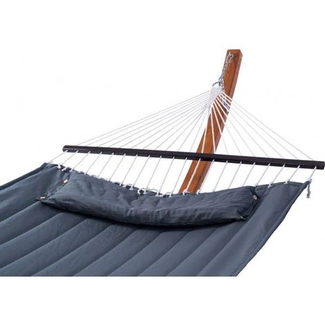 Xone Cuscino Imbottito per Amaca da Esterno 200x140 cm Portata 200 kg Grigio (1/5)