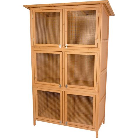 Kaninchenstall Strend Pro, mit Dach, 116x60x180 cm (1/5)