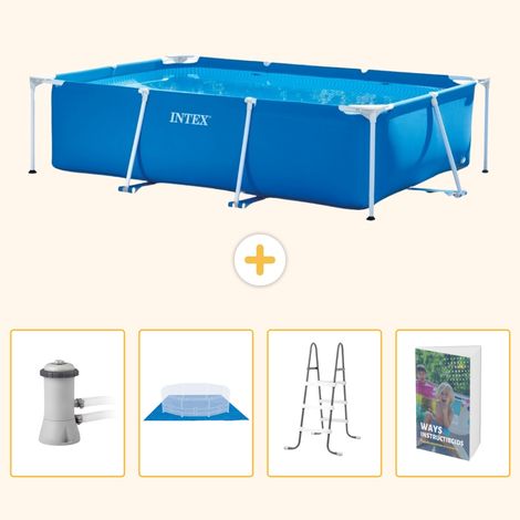 Intex Piscine Tubulaire Rectangulaire - 300x200x75 cm - 5-pièces SCB122 (1/5)