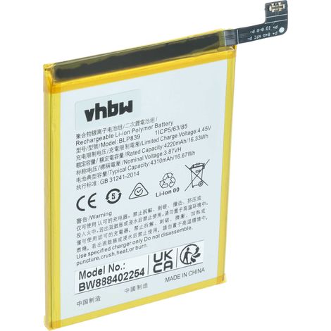 vhbw Akku kompatibel mit OPPO Reno5 Z CPH2211, Z 5G (2021) Handy Smartphone Telefon (4000 mAh, 3,87 V, Li-Polymer) (1/5)