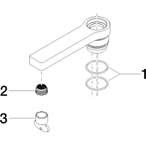 Dornbracht 90199600100-00 Bec de lavabo Pièces de rechange