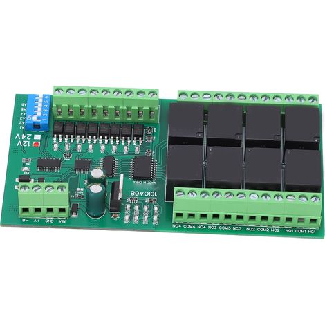 Module relais 8 canaux RS485, carte de contrôle, contrôleur de commutateur, accessoire 12 V CC pour équipement