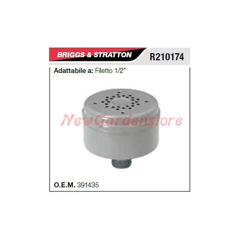 Marmitta silenziatore B&S tagliaerba rasaerba tosaerba filetto 1/2" R210174
