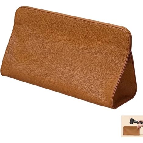 Borsa porta asciugacapelli e accessori per lo styling in similpelle marrone, dimensioni 30,5 x 11,7 x 16,5 cm. (1/5)