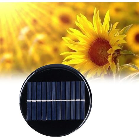 Panneau Solaire Kit DIY 10cm 6V 0.8W Round avec Connecteurs pour Projets Scientifiques et Charge (1/5)