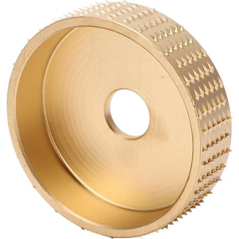 Polierscheibe für Winkelschleifer, verschleißfeste Holzbearbeitungsscheibe aus Kohlenstoffstahl, Holzbearbeitungswerkzeug, Gold (1/5)