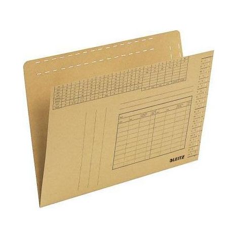 LEITZ Einstellmappe Leitz DIN A4 250g/m² Natronkarton recycelt naturbraun 100 St./Pack. (1/3)