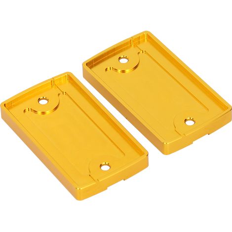 Paire de bouchons de réservoir de liquide de frein avant gauche droit pour Suzuki Hayabusa GSX1300R GSX1400 DL1000 Gold (1/5)