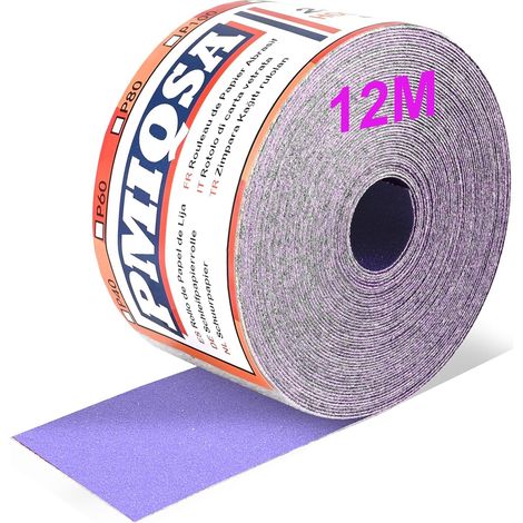 Rouleau de Papier de Verre Céramique Violet 70 mm x 12 m, Grain 120 (1/5)