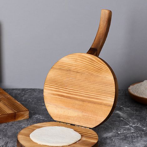 Presse à pâte manuelle en bois (1 pièce), pour tortillas de maïs et raviolis