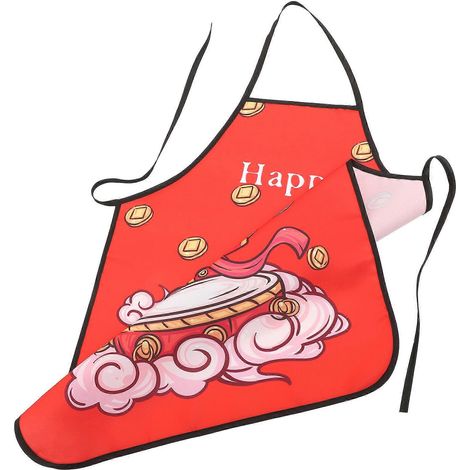 Tablier de travail imperméable, anti-poussière et anti-graisse, motif dessin animé créatif (1/5)
