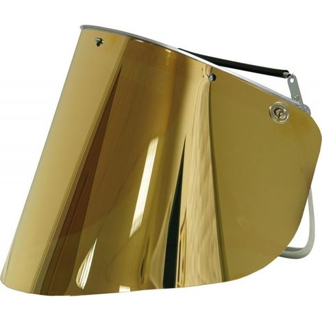 Visera verde PC 500x250x1mmgoldbedampft
