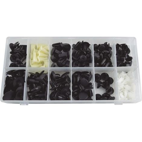 ESTUCHE DE CLIPS PLASTICOS MAZDA 190 PIEZAS JBM52896