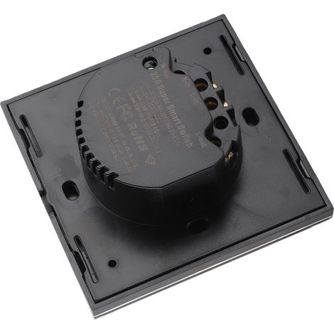 Interruptor inteligente Wi-Fi para calentador de agua con control por voz, compatible con Alexa, control por aplicación y temporizador, color negro, estándar estadounidense/europeo. (1/5)