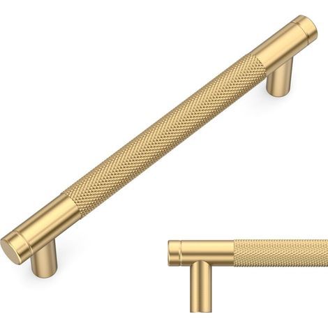 10 Pièces Poignee de Meuble Cuisine Or Champagne 128mm Poignées Meubles avec Vis, pour Bureaux, Tiroirs, Armoires, Placard (1/5)