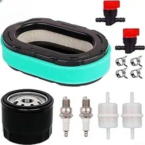 Wartungskit für Luftfilter der Serie 7000 für Cub-Cadet-Motoren und kompatible Rasenmäher, Komplettes Tuning-Kit mit Luftfilter und Zündkerze, Kit zur Verbesserung der Motorleistung und -zuverlässigke