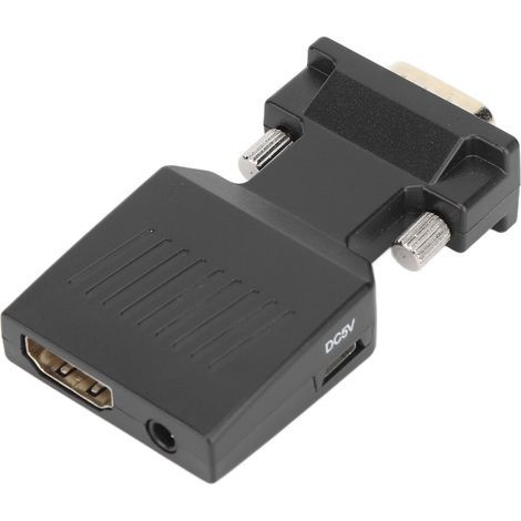 Convertisseur VGA mâle vers HD femelle 1080p HD pour ordinateurs, ordinateurs portables et projecteurs (1/5)