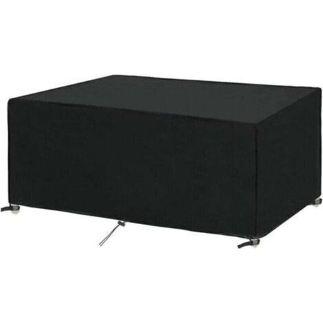 Housse de protection pour salon de jardin 180x100x75cm, imperméable et coupe-vent, résistante aux UV et au froid.