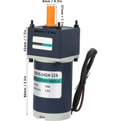 15-W-24-V-Dauermagnet-Gleichstrommotor mit Getriebe XD2D15-24GN-32S (1/5)