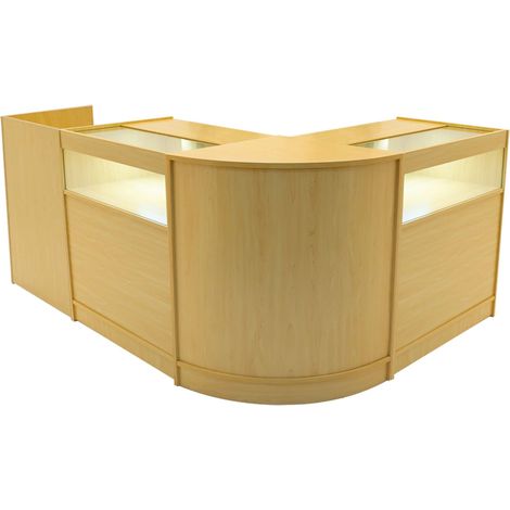 Luna LED Shop Counter Set CM60, TB60 & 2 x B900 - Maple