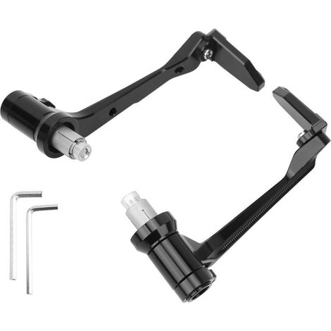 Protector of lever of brake and clutch for handlebar of motorcycle, replacement for Suzuki with bar of 22mm/0,87 inches, black
