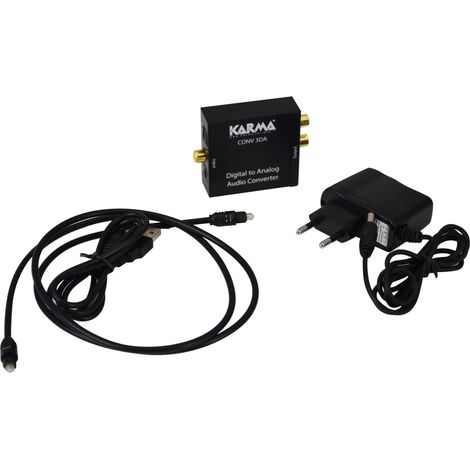 Convertidor de audio Karma conv 3da diseño compacto cable óptico