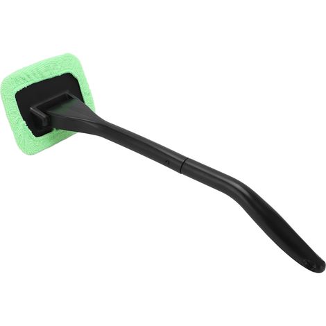 Nettoyeur de pare-brise en microfibre douce anti-rayures avec poignée amovible, outil de nettoyage de vitres pour véhicules (1/5)
